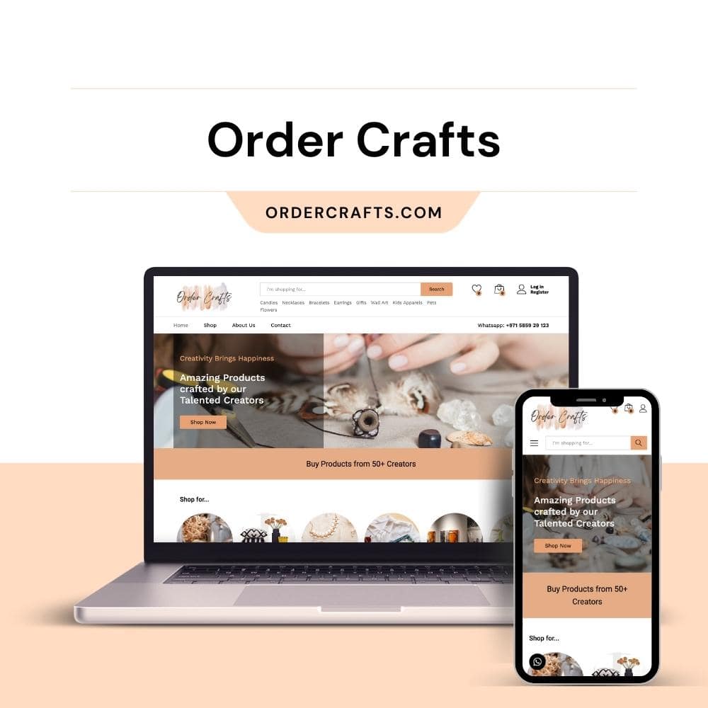 OrderCrafts Website Design